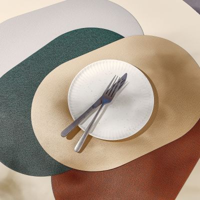 Placemat 45x30cm oval brown Tabletop