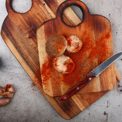 Serveerplank 39,5x21cm hout Chop