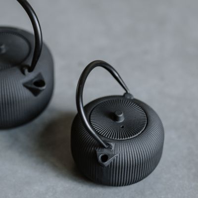 Theepot 35cl lines black Sencha