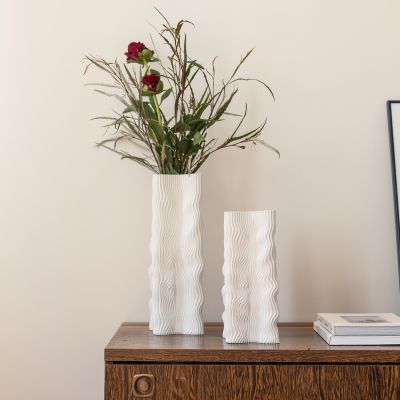 Vaas 17,5x17,5xH33cm fluid white Vea