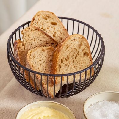 Panier métallique 15xH8,5cm noir Scala