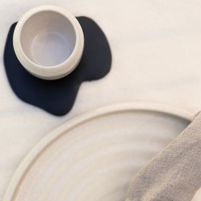 Coaster organic black Charm - set/4