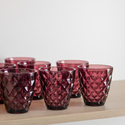 Verre 22cl burgundy Prisma - Lot de 4