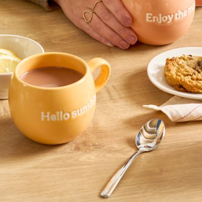 Beker 42cl "Hello sunshine" oranje Muggies