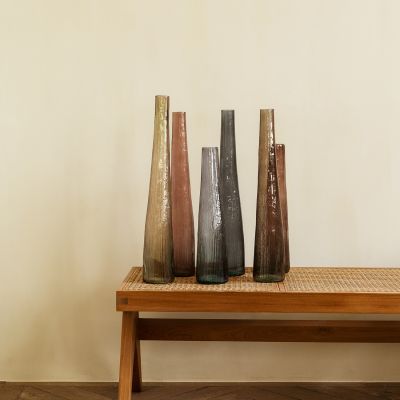 Vaas 9xH50cm bordeaux Twig