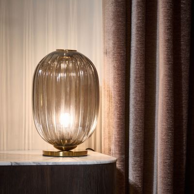 Table lamp 20xH35cm smoked Beam