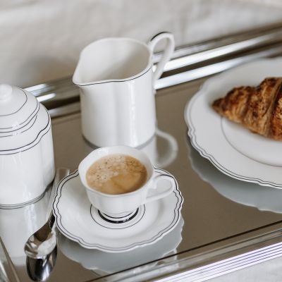 Mokkakop 8cl en schotel Odette - set/2