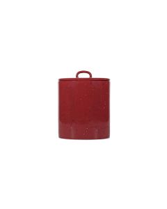 Canister 14xH18cm with lid burgundy Fika