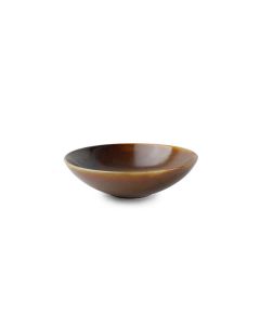 Diep bord 20,5xH6cm brown Escura