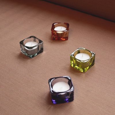 Teelichthalter 5x5cm tangerine Mood - 2er-Set