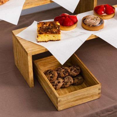 Serving tray 24x17xH6,5cm bamboo Arbor
