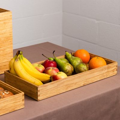 Serving tray 48x24xH6,5cm bamboo Arbor