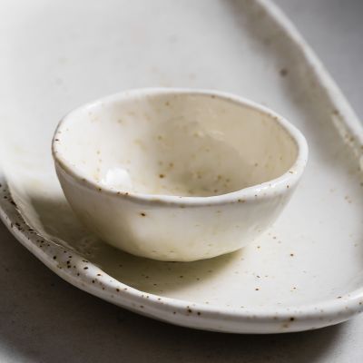 Schüssel 9xH4cm beige Vita