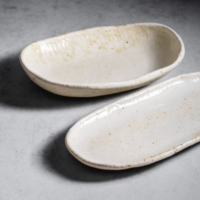 Schüssel 27,5x19,5xH5cm beige Vita