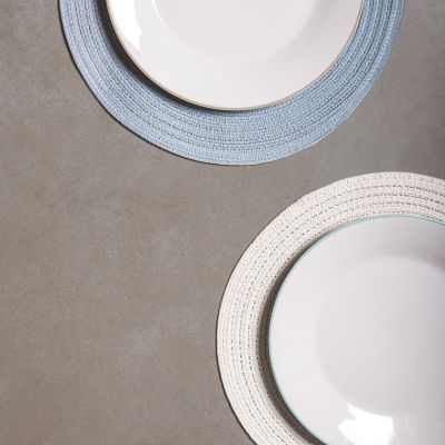 Set de table 36cm rond blanc Nala