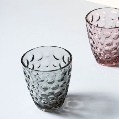 Glas 22cl grau Bubble - 4er-Set