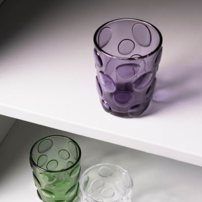 Glas 33cl paars Spot - Set van 4