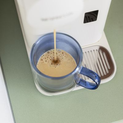 Beker 27cl dubbelwandig blauw Liv - Set van 2