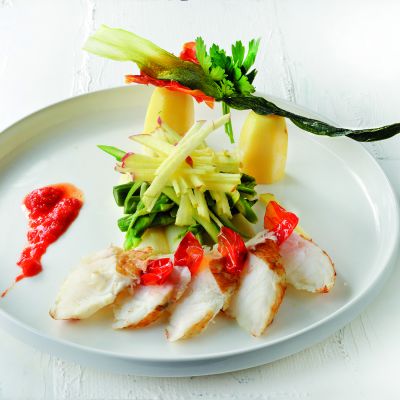 Assiette plate 19cm low rim blanc Gusto