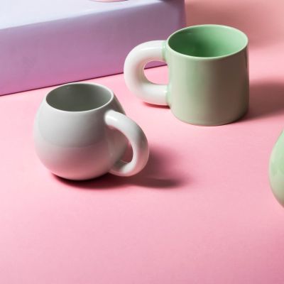 Becher 33cl rund grau Lola