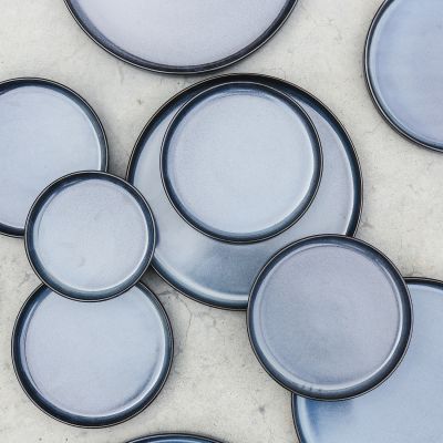 Plat bord 13,5cm donker blauw Pila
