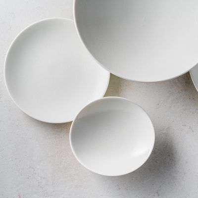 Assiette plate 15cm white Contour