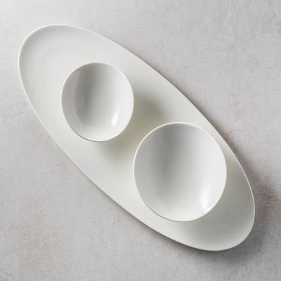 Bol 9,5x8,5xH3,5cm white Contour