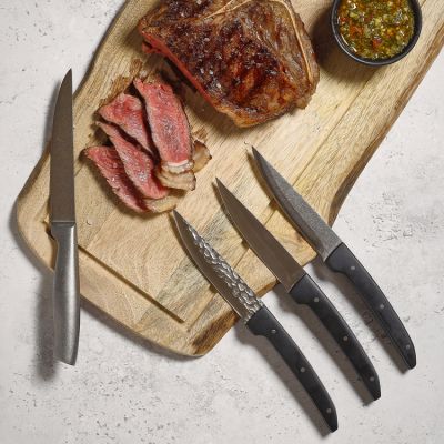 Couteau à steak 23cm hammered Carne - Lot de 4