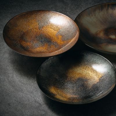 Dekorschale 33xH6cm schwarz Cosmo