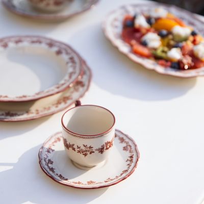 Tasse 21,5cl burgundy Cyril