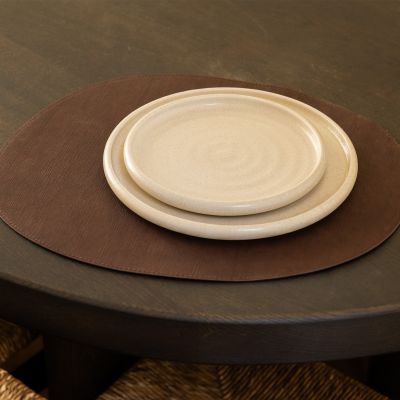 Placemat 43,5x36,5cm organisch donkerbruin Dinner