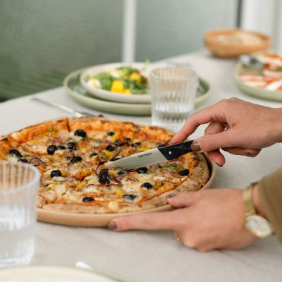 Steakmes marmerlook zwart Blade - Set van 4