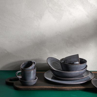 Tasse à moka 9cl et soucoupe gris Stitch