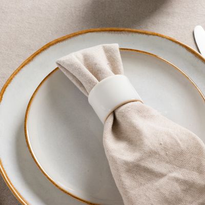Servetring 5cm wit Artisan - Set van 4