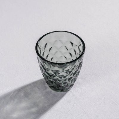 Glass 27cl grey Prisma - Set of 4