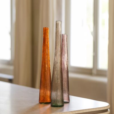 Vase 9xH59cm brown Twig