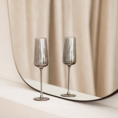 Champagnerglas 24cl smoked Ray - 4er-Set