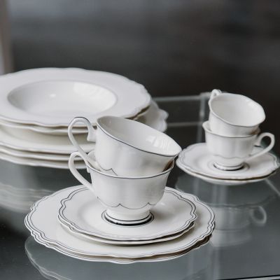 Teller tief 23,5/14xH3,5cm Odette - 2er-Set