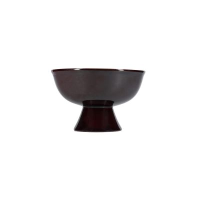 Serving dish 21xH13,5cm footed dark maroon Manon
