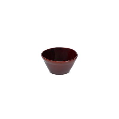 Bowl 14xH7cm dark maroon Manon