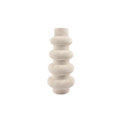 Vase 22xH49cm white Tubo