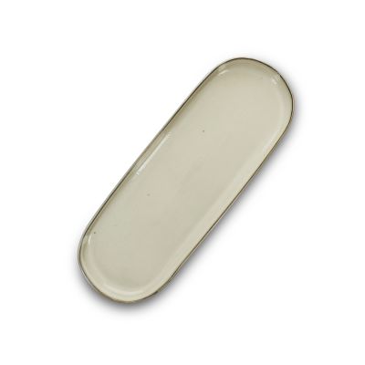 Serveerschaal 38,5x14xH2,5cm ivoor Meridian