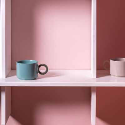 Becher 28cl blau/gr&uuml;n Lou