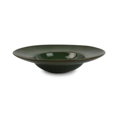 Deep plate 28/16xH6cm green Munduk