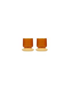 Glas 22cl sunset amber Marlo - 2er-Set
