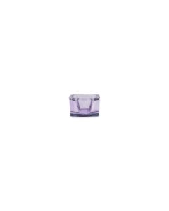 Theelichthouder 5x5cm violet Mood - Set van 2