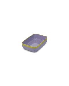 Ovenschaal 22,5x15xH6cm paars/groen Duo