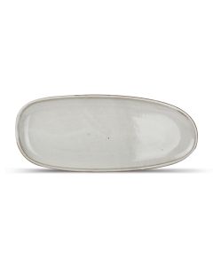 Assiette plate 34x14,5cm grey Ceres