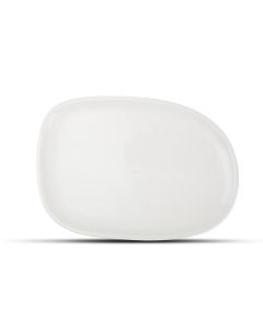Assiette plate 33x23cm white Ceres