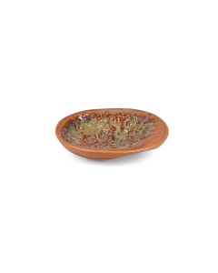 Bowl 25,5xH5cm crab burnt orange Icon